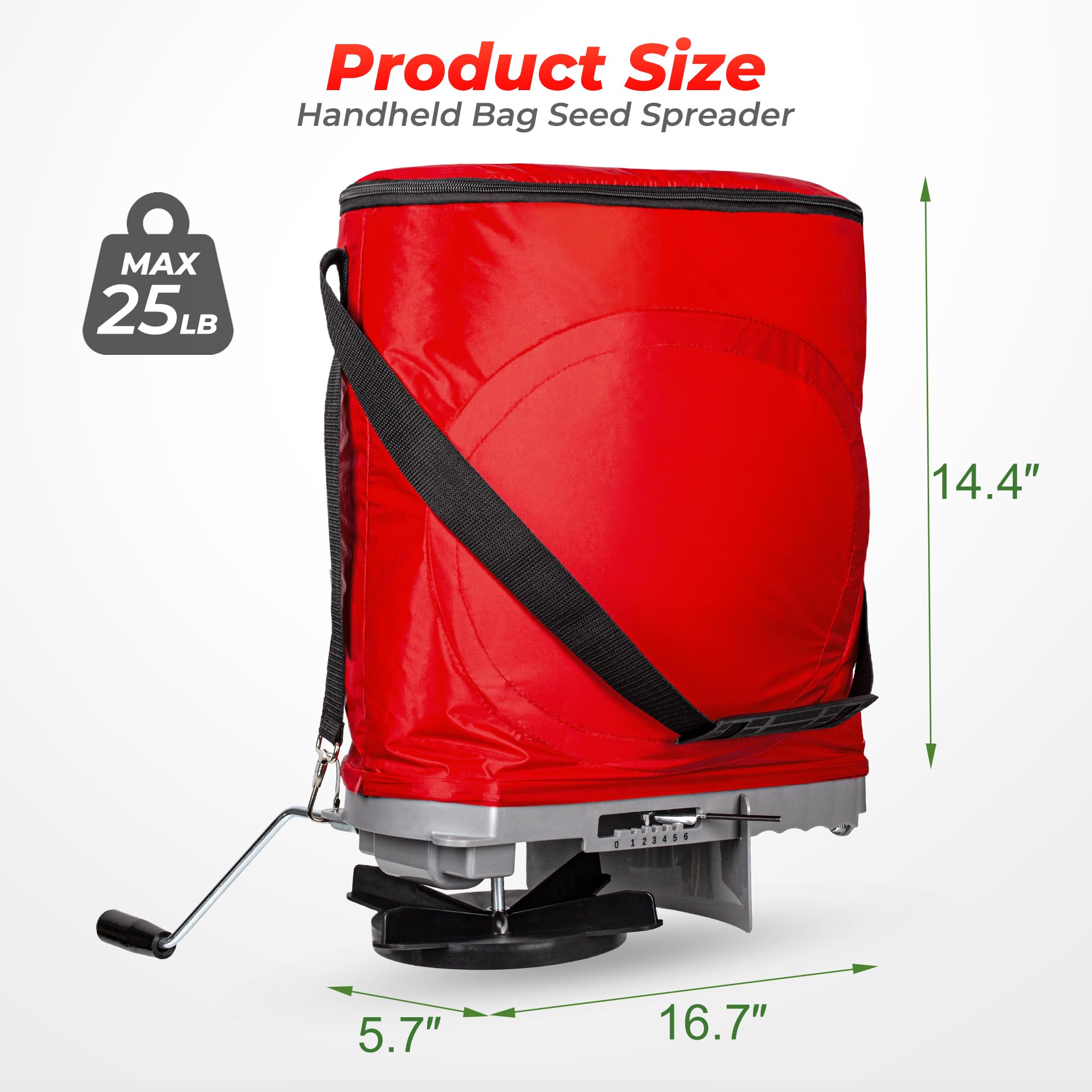 Walensee seed spreader goggles protect eyes during use.