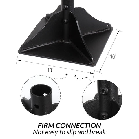 Walensee tamper 10x10 steel head highlights rustproof, durable surface.