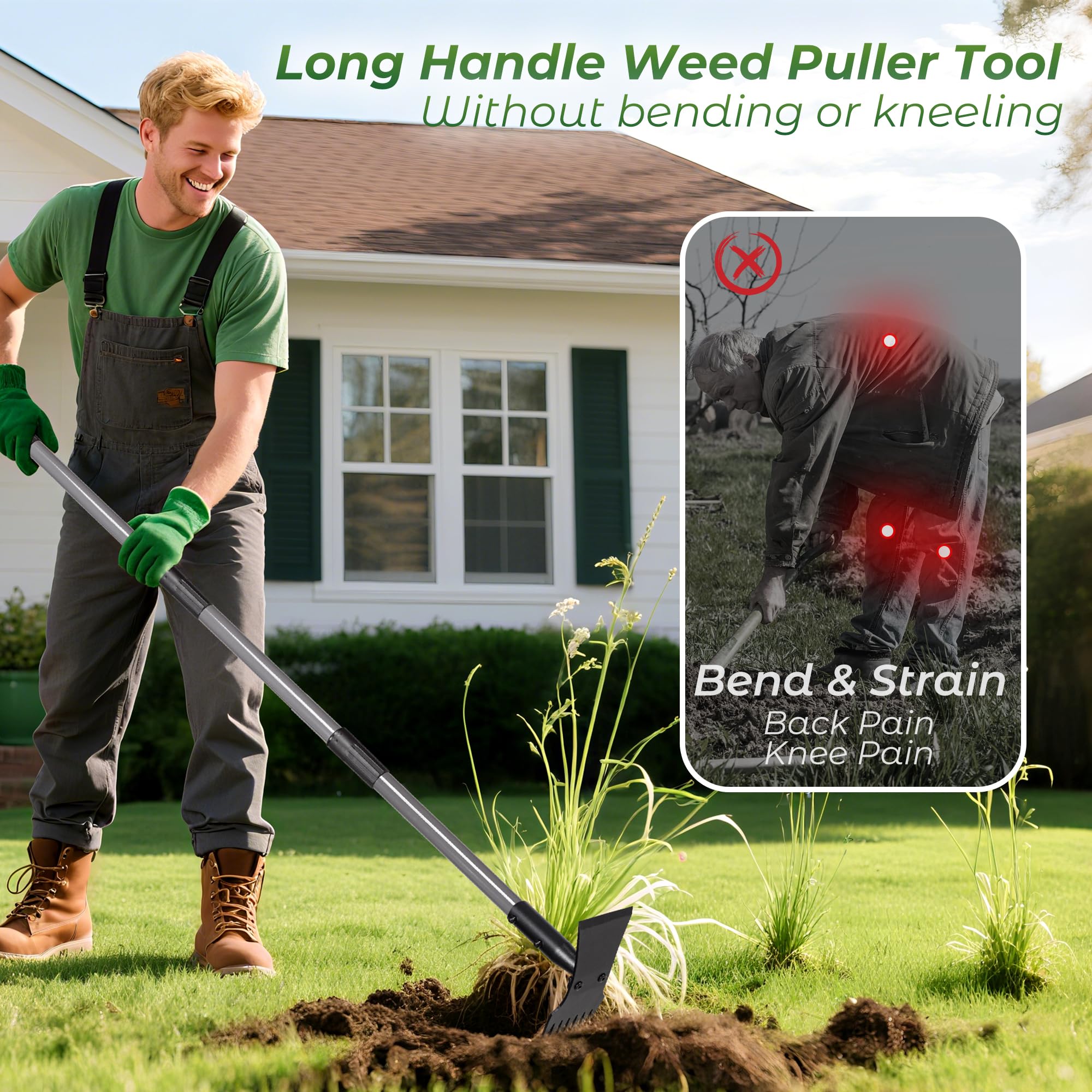 Walensee versatile weeding tool suitable for lawns beds and patios