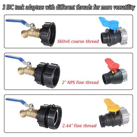 WalkingInRain three-size fittings arranged for flexible tote connections