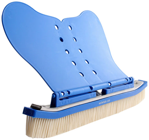 Wall Whale 18-inch brush with spoiler tail applying strong wall contact for deep cleaning.
