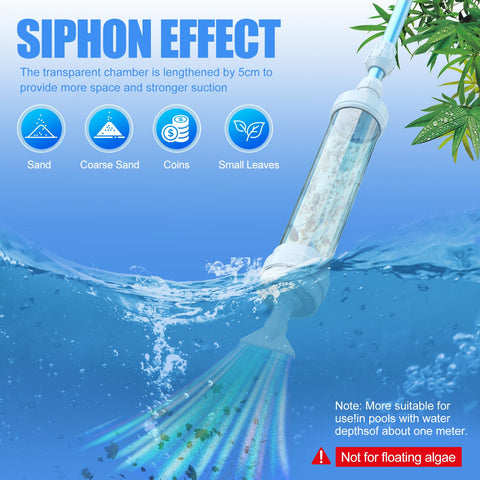 Wallace Forge Spa Vacuum submerges and suctions debris from spa floor