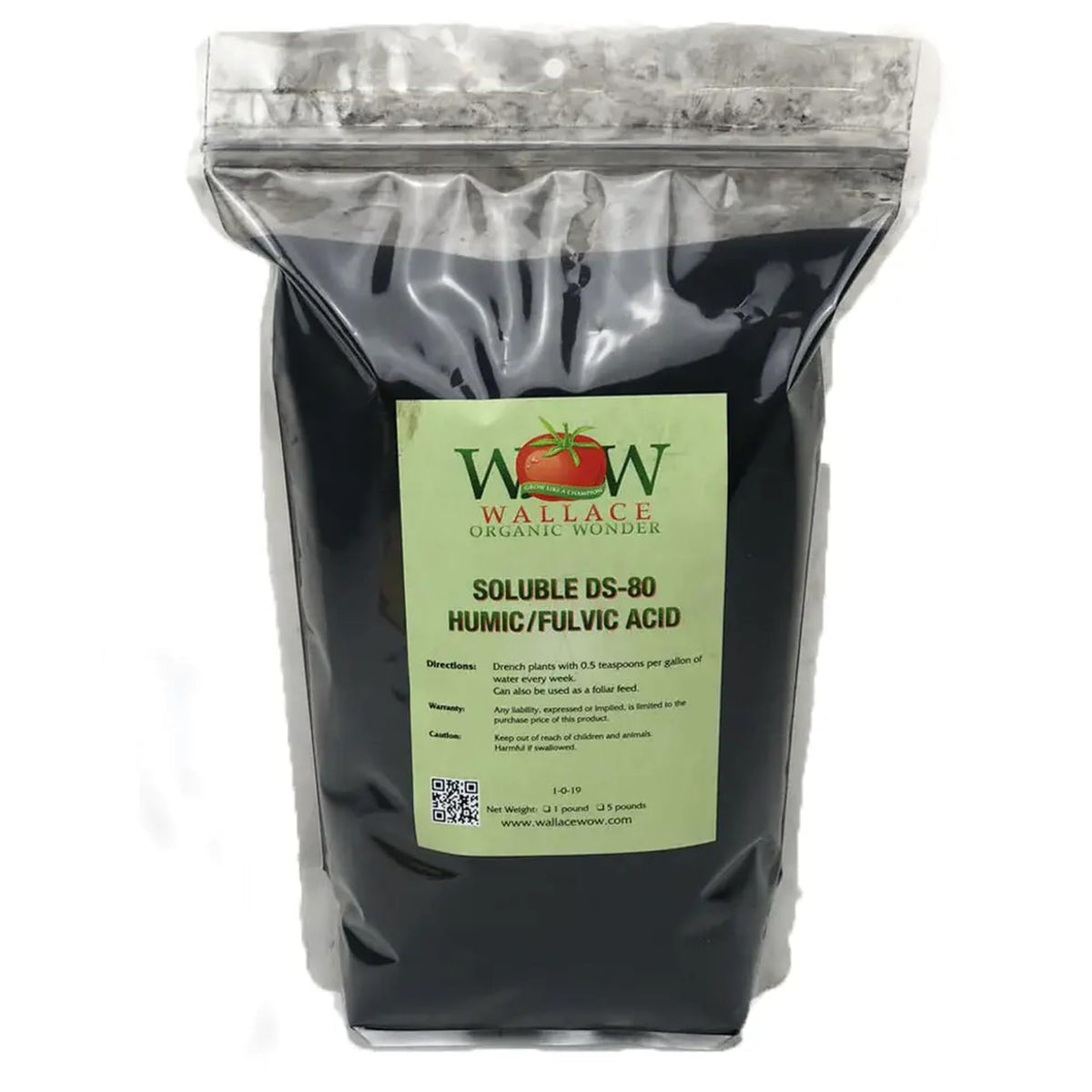 Wallace Organic Wonder DS80 dry soluble powder ready for garden mixing and application