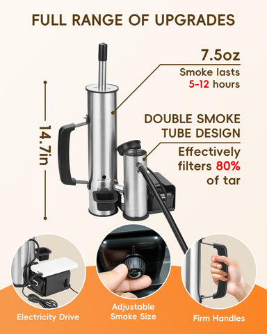 Walpreson cold smoke generator USB-C power; flexible indoors or outdoors use.