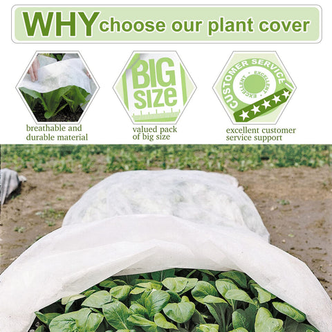 Walwe plant covers show lightweight breathable fabric designed for rain and sun