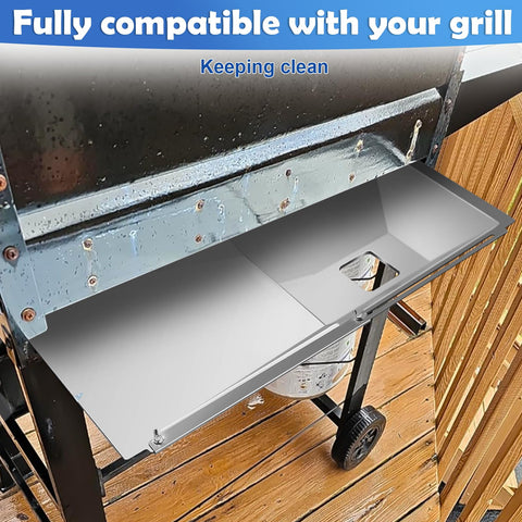 Wanchao grease tray demonstrates Nexgrill and Dynaglo compatibility