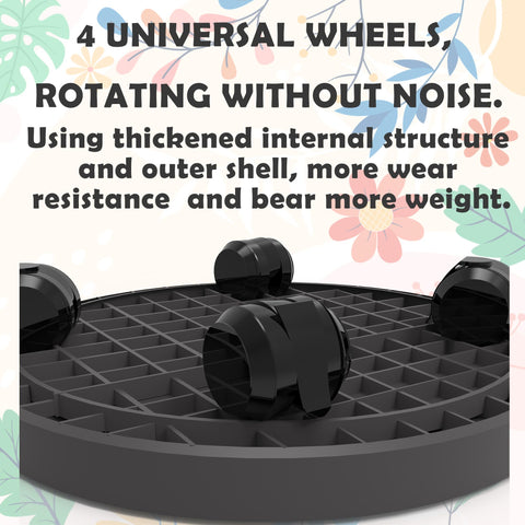 WanderingDonkey frosted non-slip surface keeps pots stable during movement.