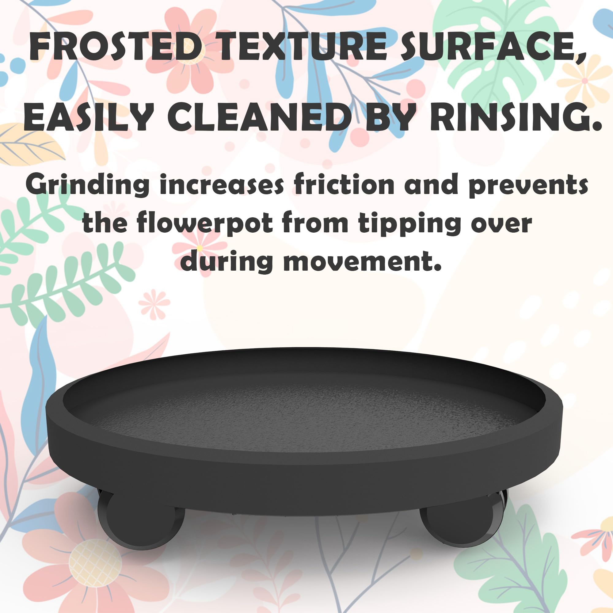 WanderingDonkey caddie non-slip matte surface helps keep pots steady