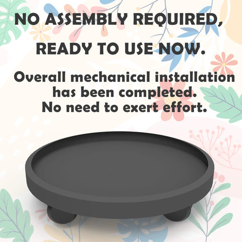 WanderingDonkey silent wheels minimize noise when moving plants.