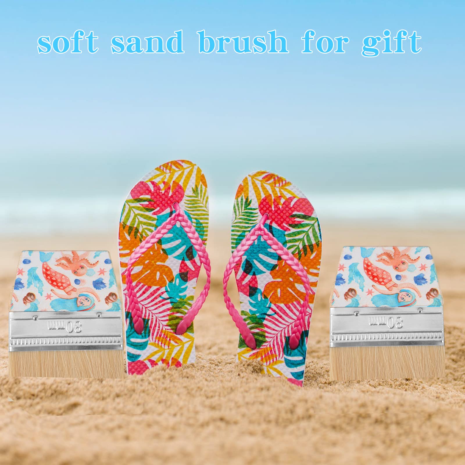 WANGDEFA fashion-painted design adds style while brushing away sand