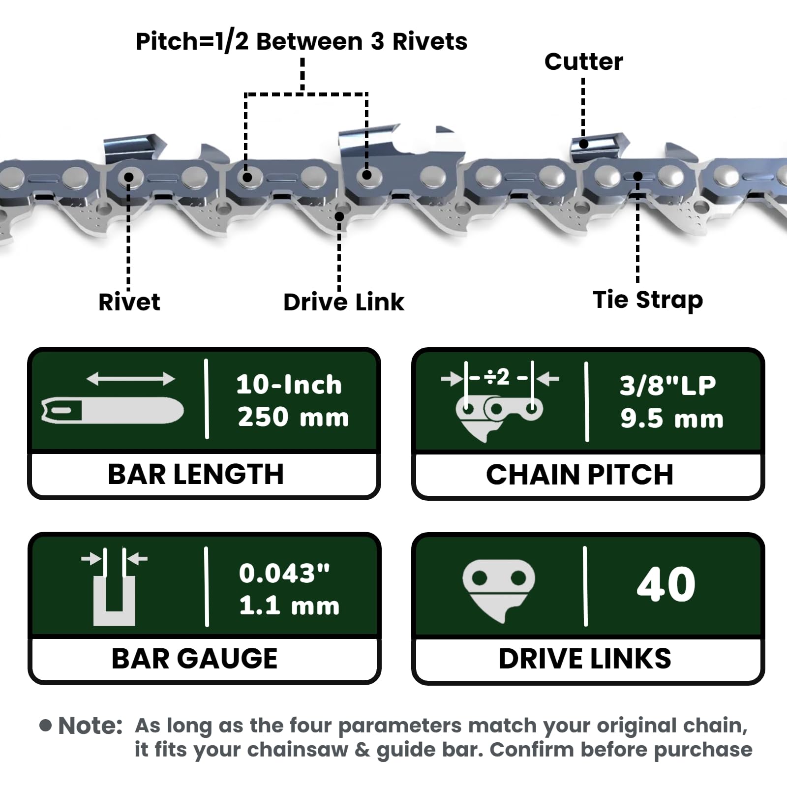 Wangenbro ANSI safety label emphasizes low-kickback design for safer operation