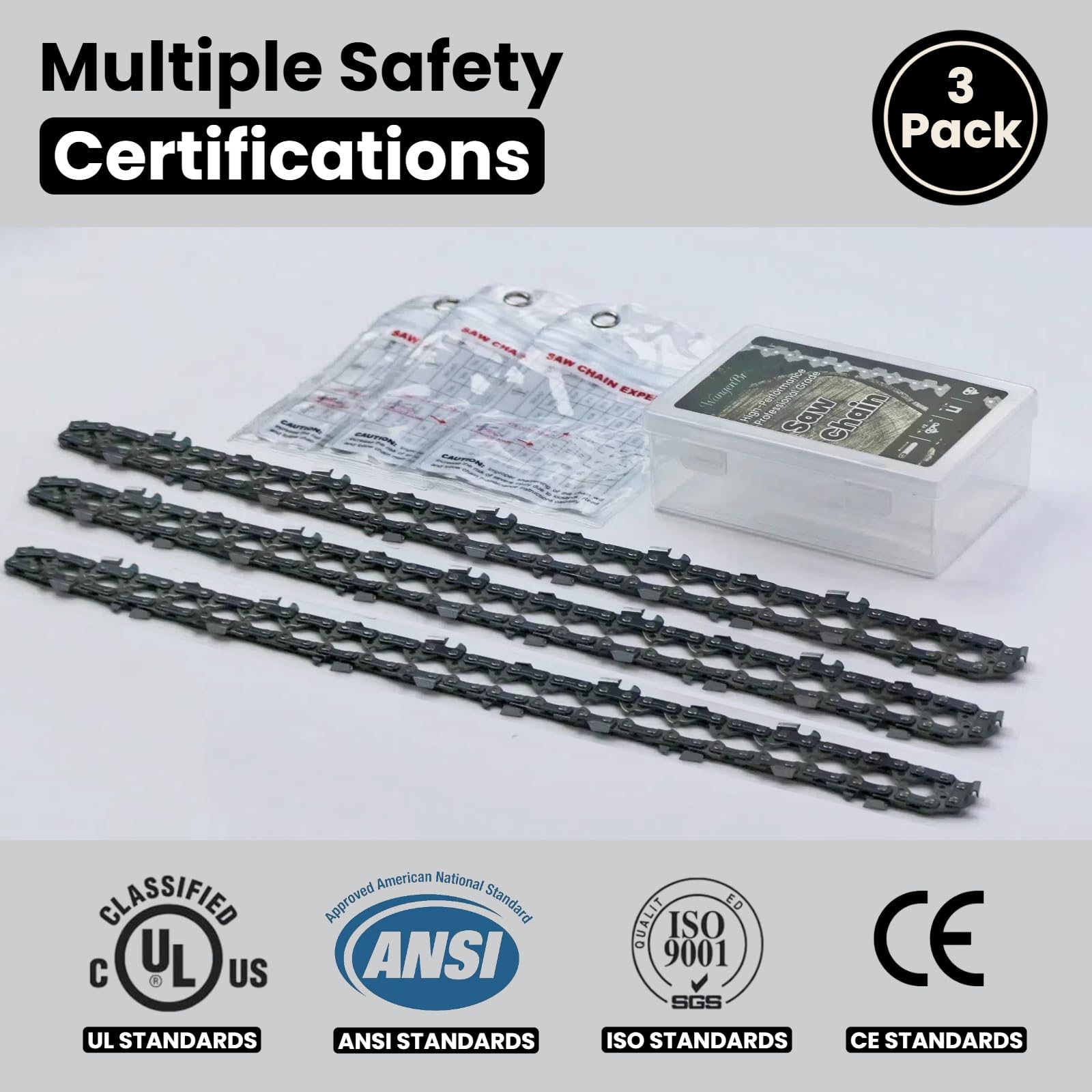 Wangenbro Craftsman CMCCS620M1-compatible chain for quick bar changes.