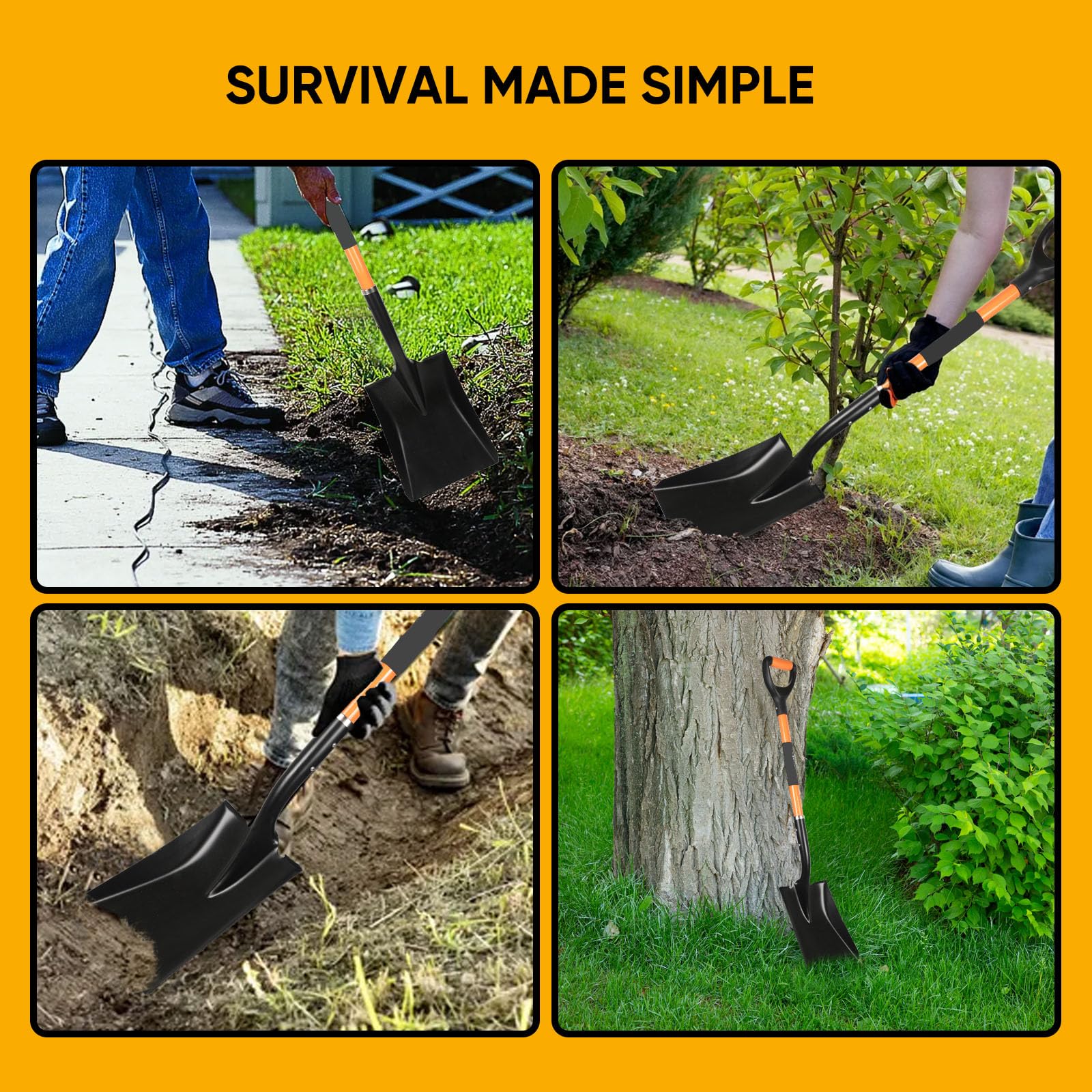 Wangyanhao flat shovel ideal for digging, edging, and transplanting tasks.