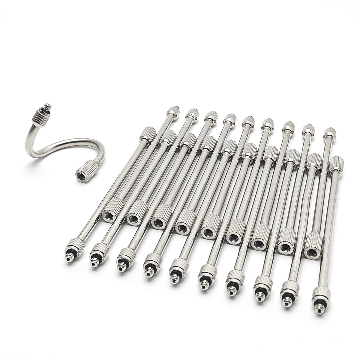WANJIAHUI brass flexible nozzle extensions provide precise misting for garden irrigation.