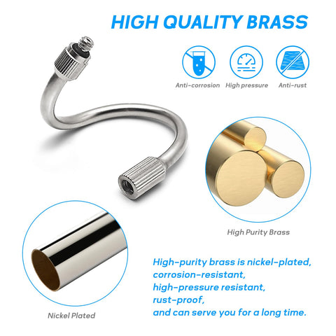 WANJIAHUI 10/24 UNC threaded extensions fit standard nozzles for easy upgrades.
