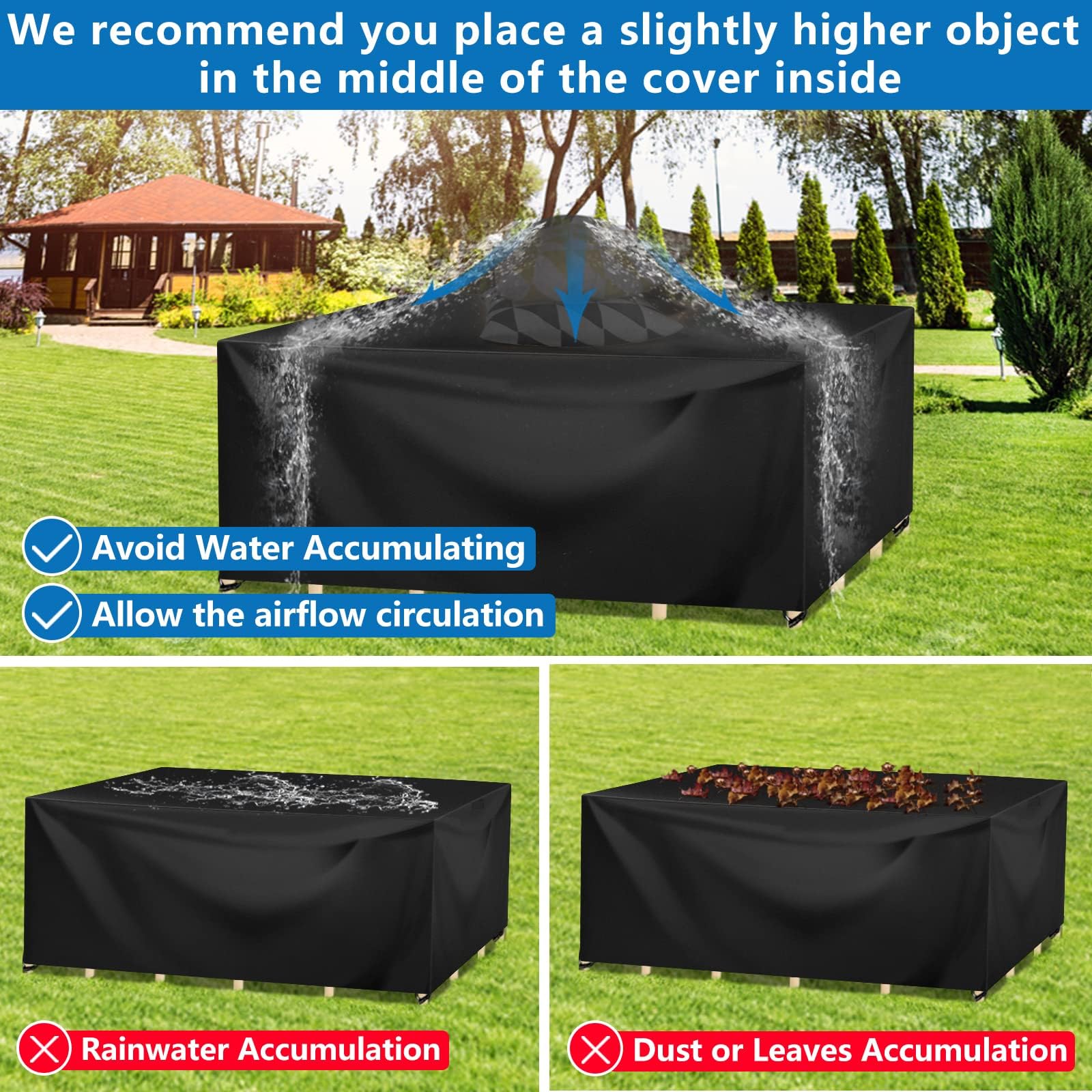 Wanocean compact folded cover ready for storage