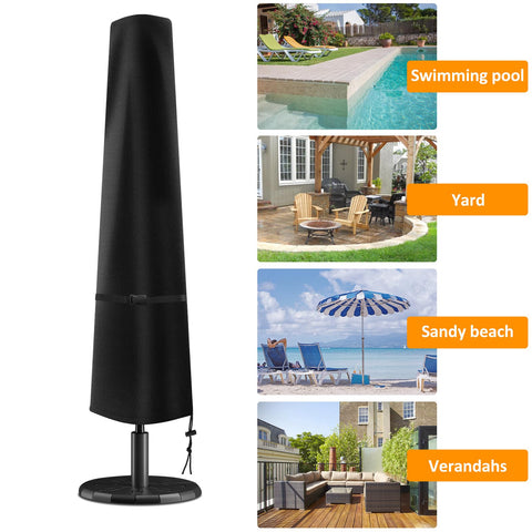 Wanocean fits 7-11 ft umbrellas, quick dry storage ready.