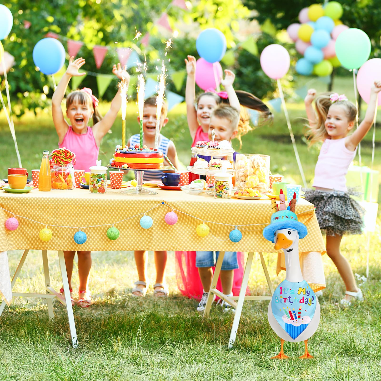 Wanocean porch-goose outfits brighten outdoor spaces for garden decor.