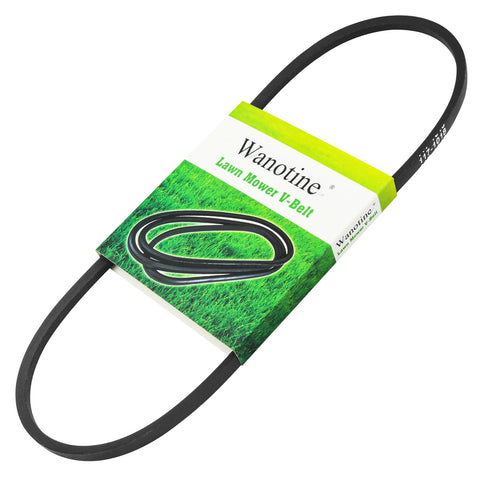 Wanotine 117-1018 V-belt closeup highlighting durable construction for mower drive.