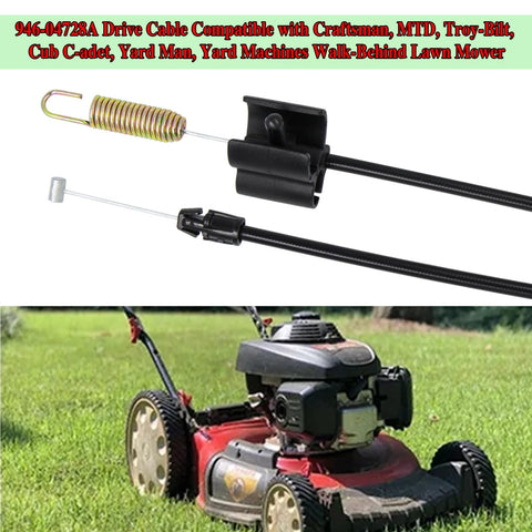 Wanotine drive cable compatible with Cub Cadet and Yard Machines for reliable mowing