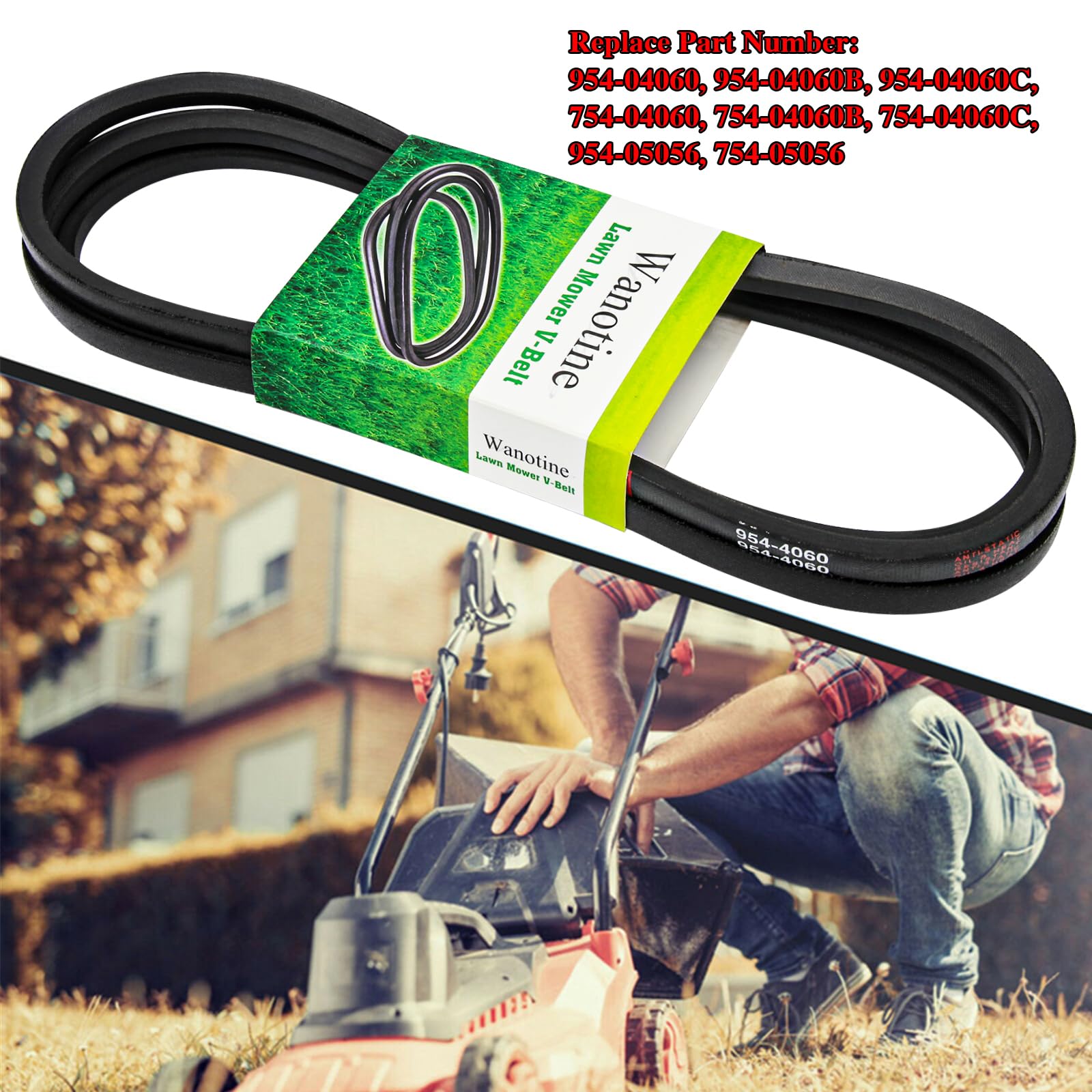 Wanotine 954-04060C deck belt compatibility with Troy-Bilt and Craftsman models