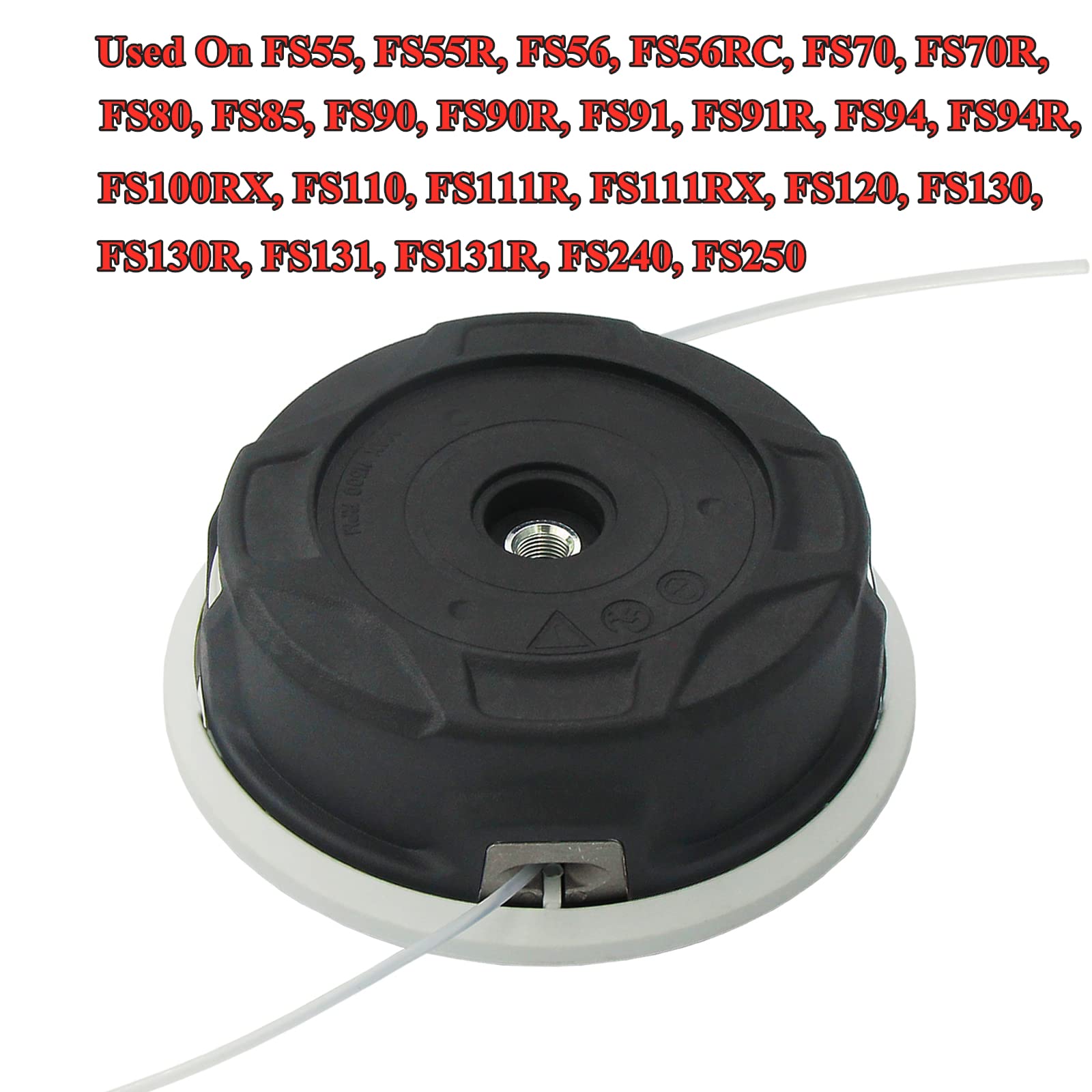 Wanotine C26-2 trimmer head side view showing rugged durability for daily use.