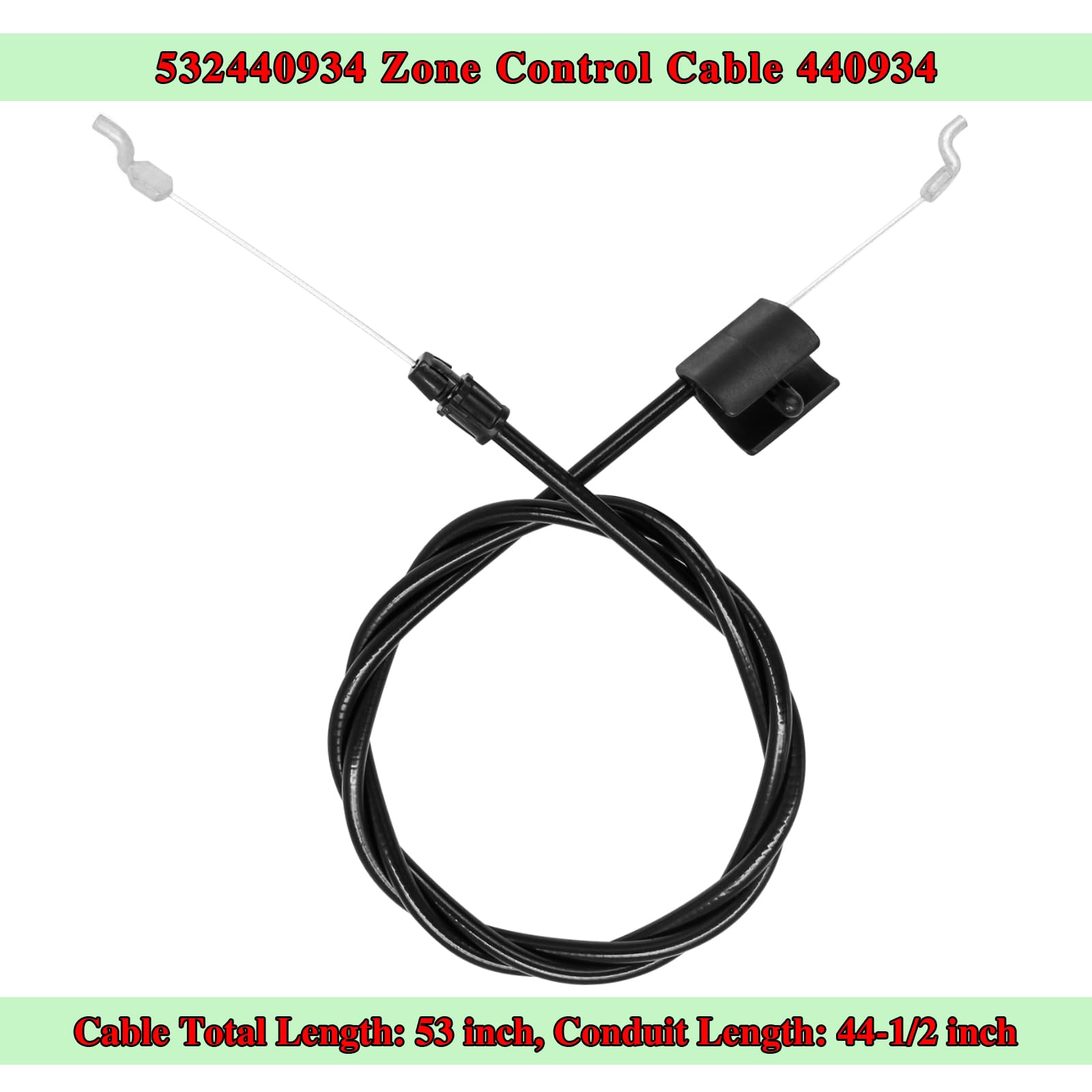 Wanotine conduit-length 44-1/2in supports tidy cable routing
