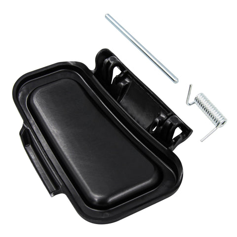 Wanotine spring torsion assembly enhances deflector stability during mowing.