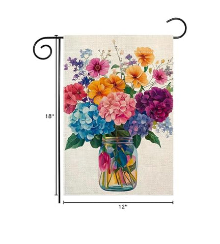 Wanpluml bright hydrangea flag makes a thoughtful seasonal gift
