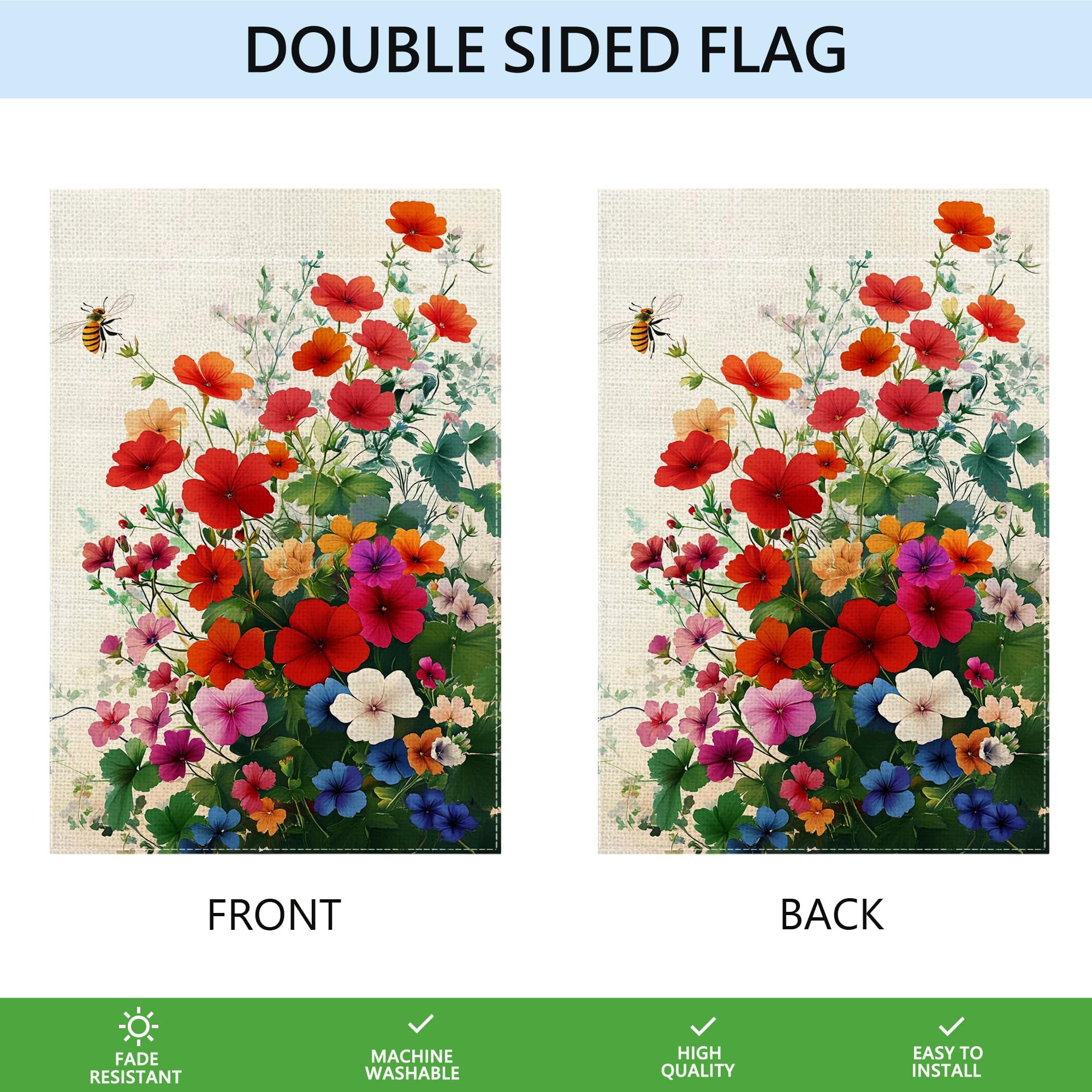 Wanpluml gift-ready garden flag for home decor lovers