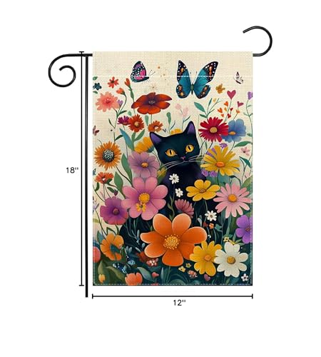 Wanpluml spring cat flag design elevates outdoor decor with seasonal whimsy.