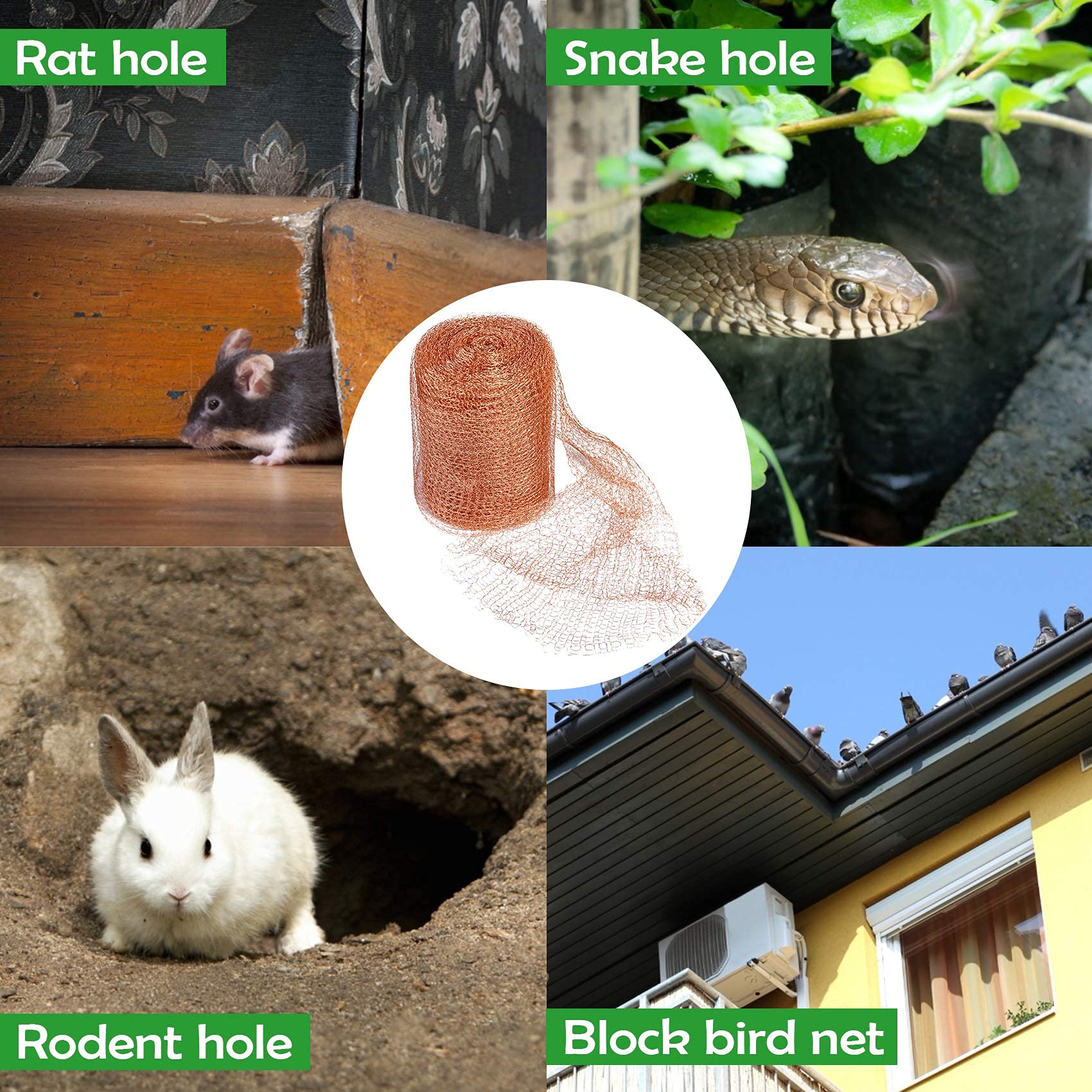 Wanqueen mesh used to seal a duct or vent entry point.