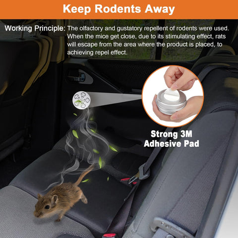 Wanqueen Easy-apply rodent repellent with 3M tape for quick placement.