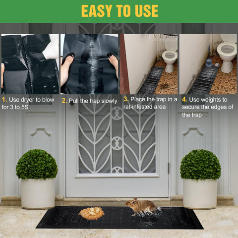 Wanqueen easy-cleanup glue board with mineral oil compatibility