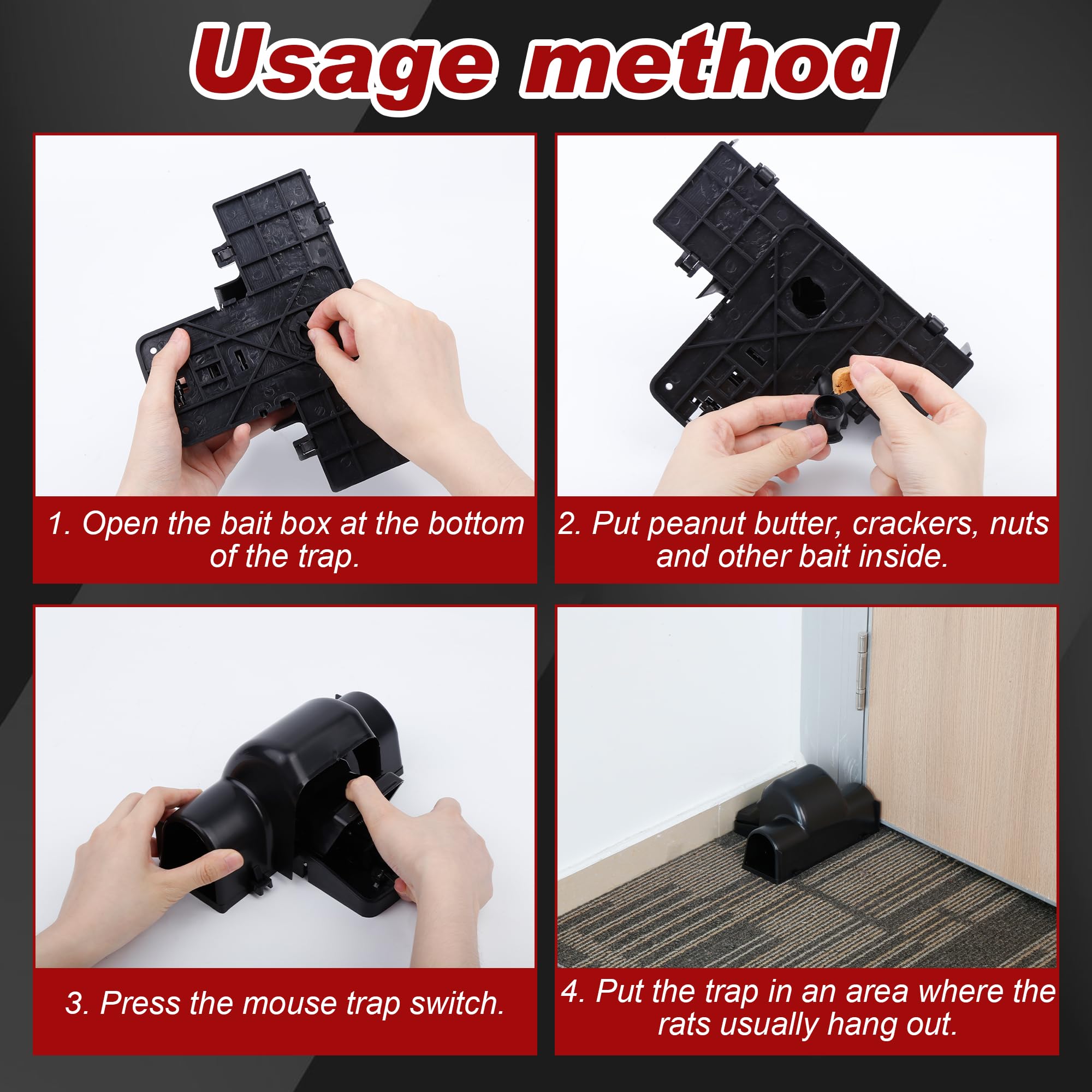 Wanqueen easy-release trap outdoors enables safe release.