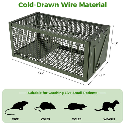 Wanqueen humane mouse trap pack side view highlights compact design.