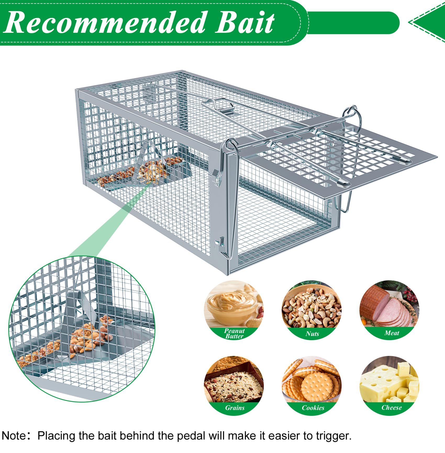 Wanqueen indoor outdoor trap fits kitchens, gardens, and sheds