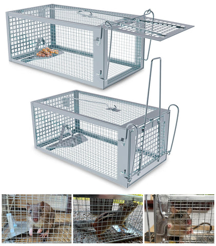 Wanqueen humane rat trap outdoor cage enables safe live capture in the garden