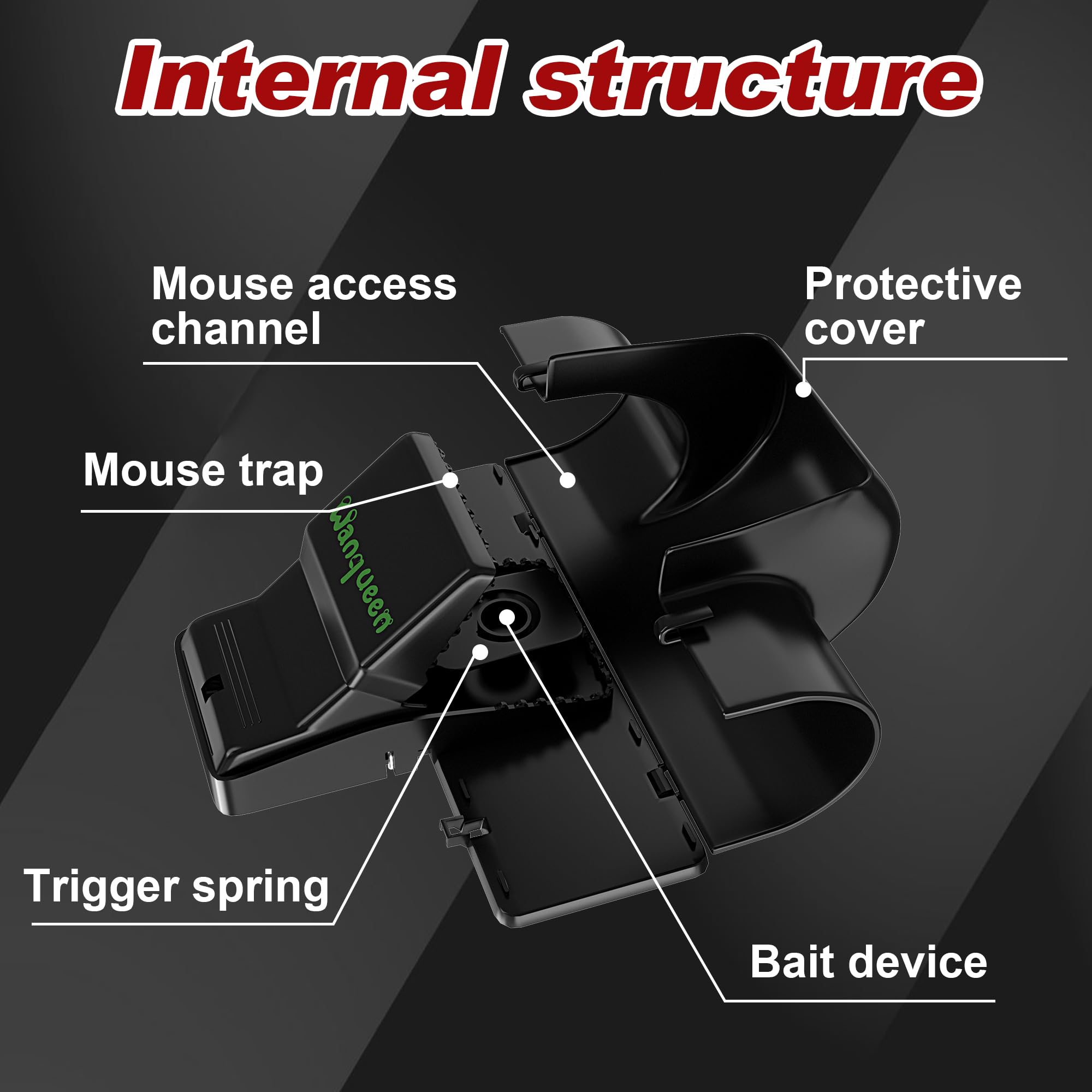 Wanqueen humane trap trigger pad ensures quick, low-stress capture.