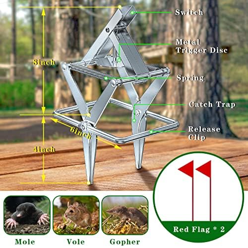 Wanqueen Mole Trap compact-storage design makes transportation and storage easy.