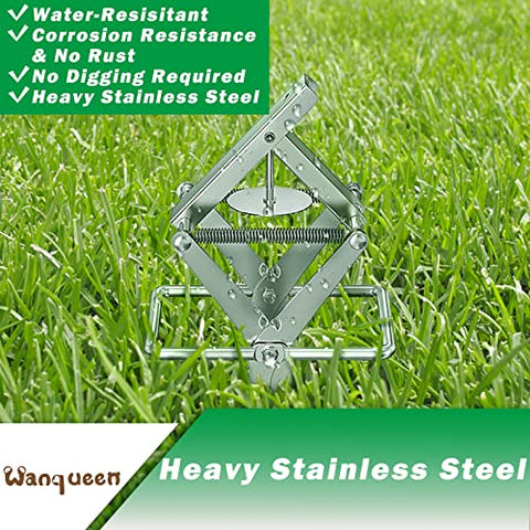 Wanqueen Mole Trap rainproof body demonstrates reliable performance in wet conditions.