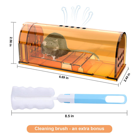 Wanqueen mouse trap safe around kids and pets when bait is used responsibly