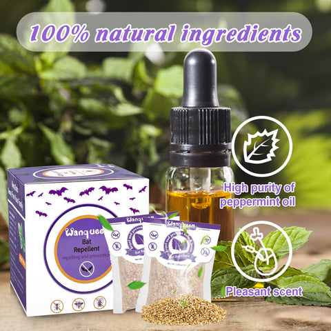 Wanqueen peppermint oil bat deterrent for outdoor use.