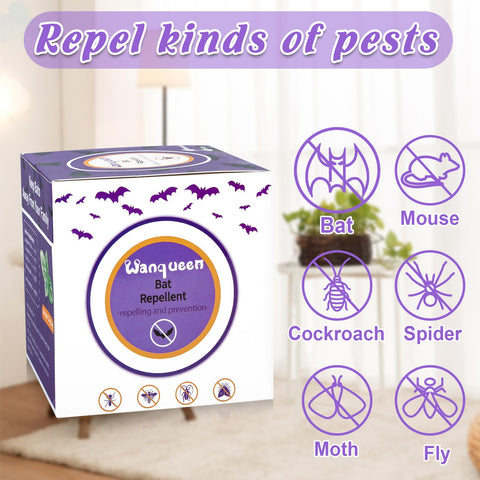 Wanqueen ready-to-use bat deterrent pouches with easy placement.