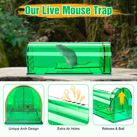 Wanqueen reusable trap with cleaning brush for simple maintenance after use.