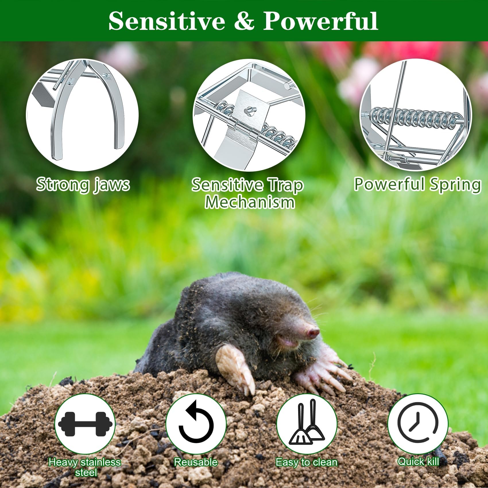 Wanqueen rust-proof design ensures reliable performance in wet weather