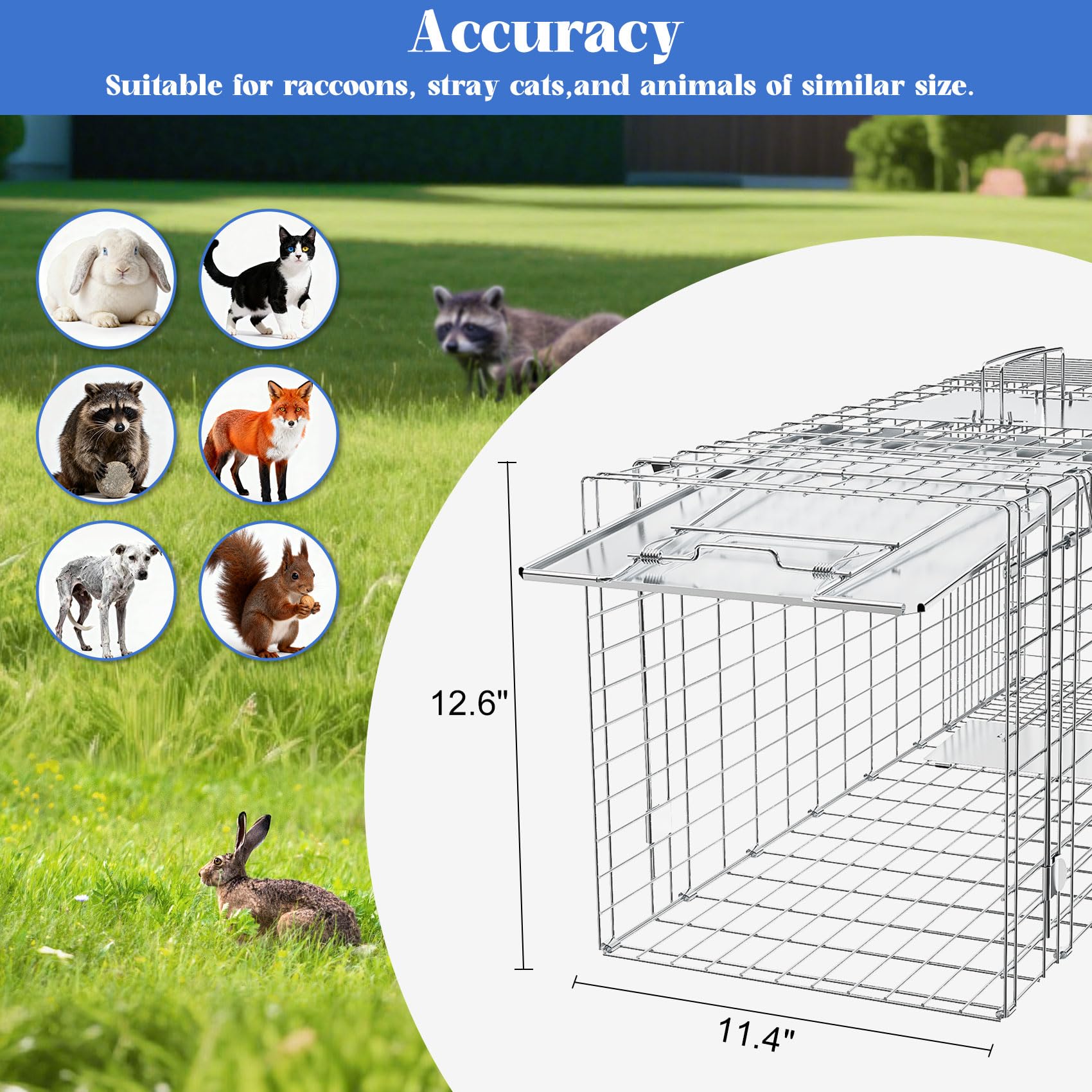 Wanqueen rust-resistant outdoor trap ready for weather exposure and outdoor use
