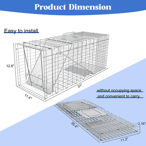 Wanqueen trap door with clips and trigger-rod showcases tamper-resistant setup