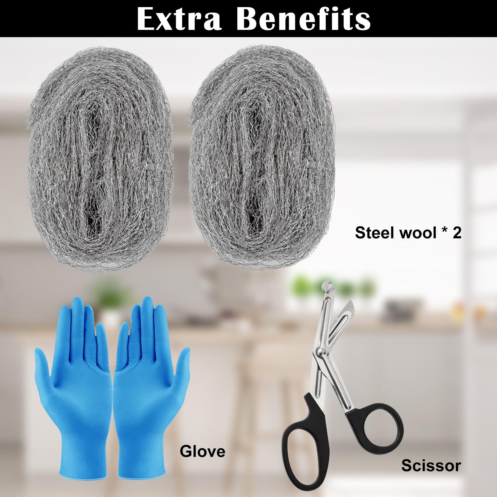 Wanqueen vent and crack seal illustrates sealing vents and cracks with steel wool.