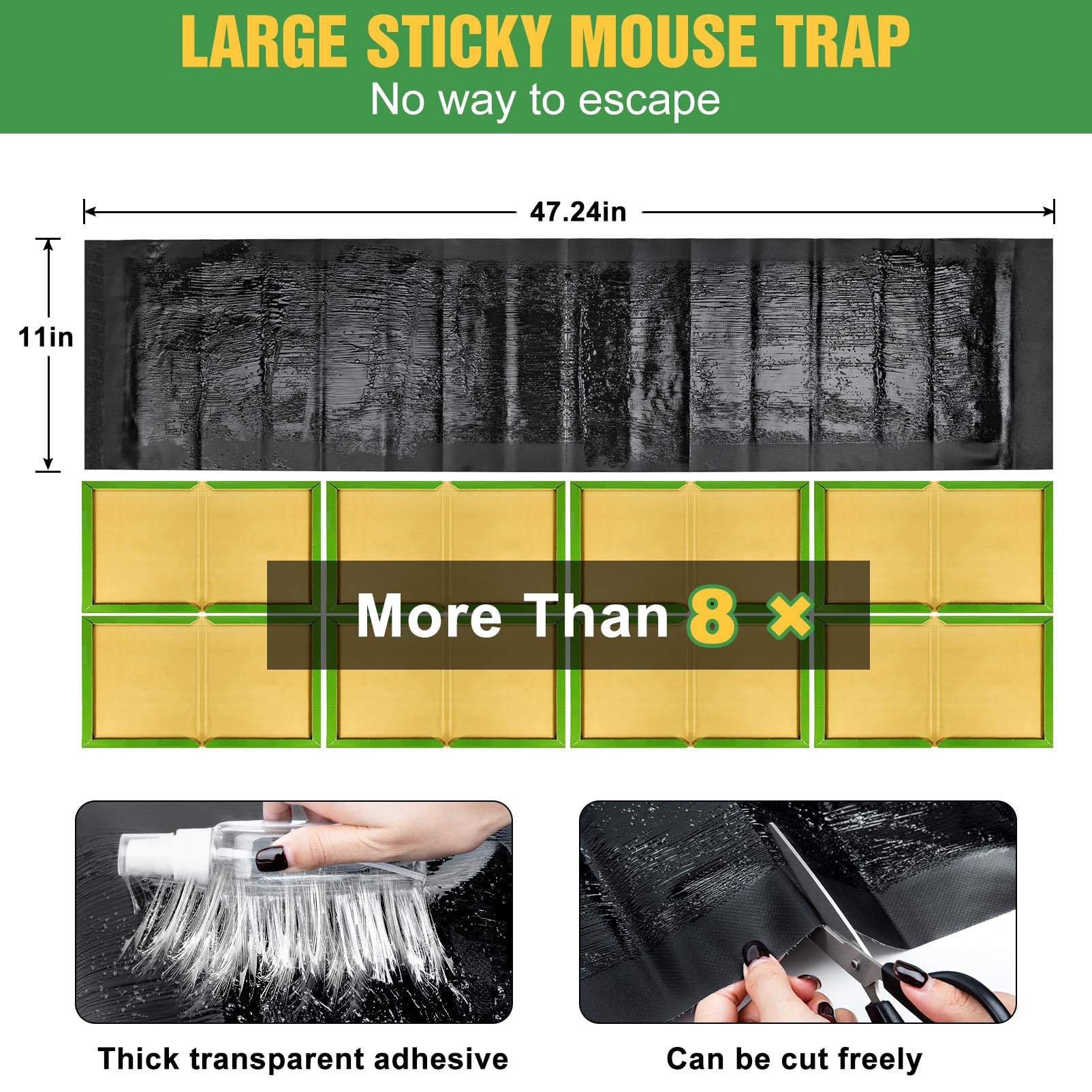 Wanqueen year-round glue trap remains effective in damp areas